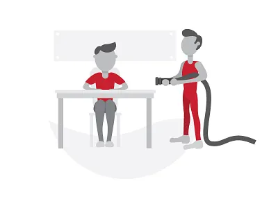 Information Overload flat illustration orientation training