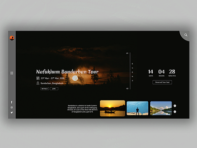 Travel Event Landing Page event landingpage travel ui website