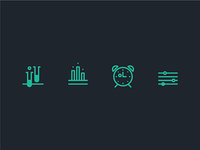 Bottom Tab Icons - iOS alarm analysis bottom tab health icons ios settings tests ui ux