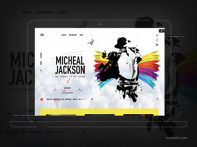 MJ Music App Screen