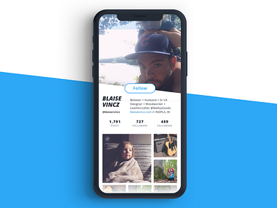 Daily Ui 006 User Profile adobe xd dailyui dailyui006 dailyuichallenge mobile profile ui social user interface user profile ux