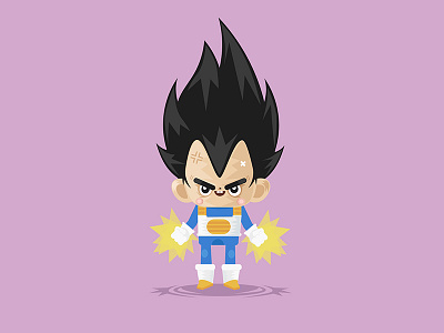 Little Vegeta cartoon little vector