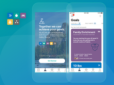 Well-being Goals app goals habits health ios routine well being