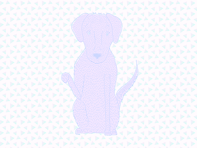 My Lucky Lola dog lucky pattern pup puppy purple terrier texture triangles