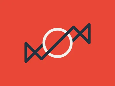 Icon circle geometric icon line red space sweet triangle vector