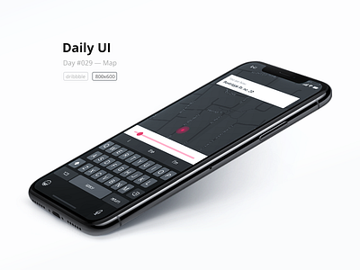 DailyUI (029 Day) — Map 029 dailyui dailyuichallenge free freebie location map sketch tracking ui uiux webdesign