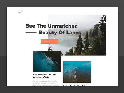 Travel landing page landing minimalist sketch travel ui