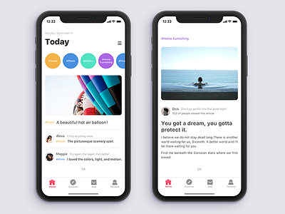 The other two home pages ui