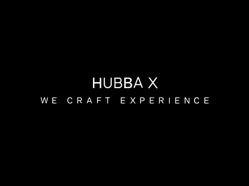 HUBBA X - Logo Animated animated animation branding gif logo motion text