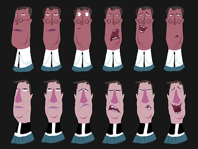 Expression Sheet animation character character design concept concept art expression illustration photoshop