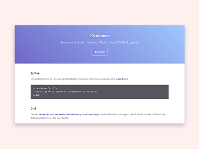 12columns css grid css grid layout flexbox grid system