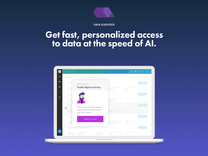 Animation: Data Storefront animation clean motion ui website