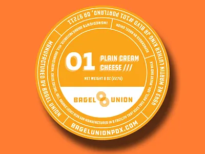 Bagel Union Branding: Packaging bagel union bagels bakery branding ddc farmers market packaging pdx portland portlandnw startup thick lines