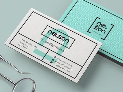 Nelson logo branding dental logo design nelson