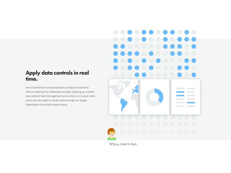 Animation: Real-Time Data Control animation clean motion website