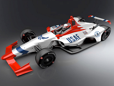 Thunderbird Indy Car Wrap air car concept force indianapolis indy military racing speed thunderbird usaf vehicle