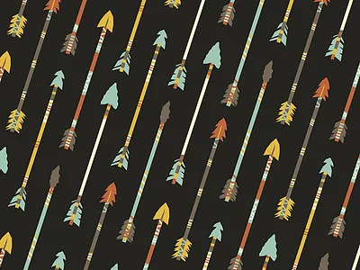 And then I took one in the knee arrow bow illustration indian native american pattern