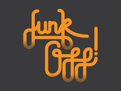 Funk Off funk funk off handlettered retro shirt design type vector