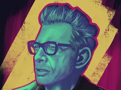 Jeff Goldblum Digital Painting digital painting ipad pro procreate