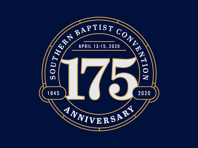 SBC Anniversary Logo anniversary badge branding christian college event formal logo seal seminary