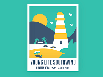 Beach Trip beach beachball lighthouse southwind sunset water young life