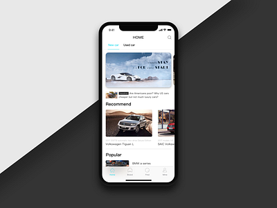 Car application app automotive car card concept ios iphonex layout like popular ui vehicle