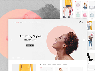 O2xygen Web Portal apparel ecommerce fashion o2xygen ui ux uxdesign website