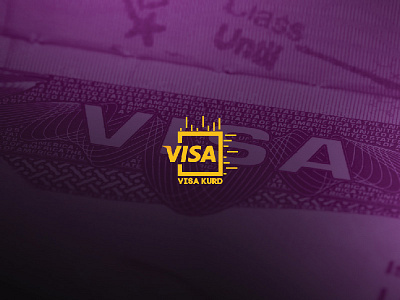 Visa Kurd Logo aplication app art branding design graphic icon ios logo mockup ui