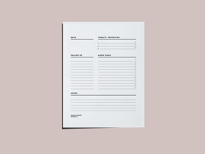 Notepad daily planner desk pad list notepad productivity