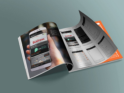 Magazine android aplication app branding design graphic icon ios logo mockup ui