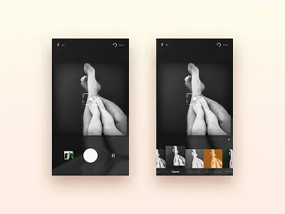 Camera UI Exploration camera concept design editing photos ui viewfinder