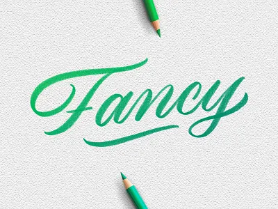 Fancy applepencil handlettering ipad ipadpro lettering monoweight procreate type typedesign