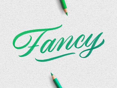 Fancy applepencil handlettering ipad ipadpro lettering monoweight procreate type typedesign