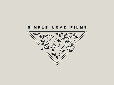 Simple Love Films film filmmaker hands leaves logo rose videos vintage type wedding