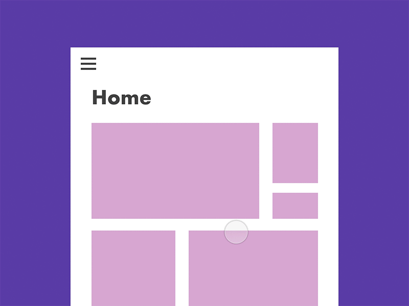 Menu interaction by Chip on Dribbble