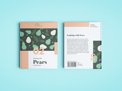 Cooking with Pears book bookcover cookbook cooking cover editorial editorialdesign graphicdesign illustration layout pears playful