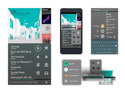 Sonos Concept UI apple apps human centered invision mobile music responsive sonos soundcloud spotify ui ux