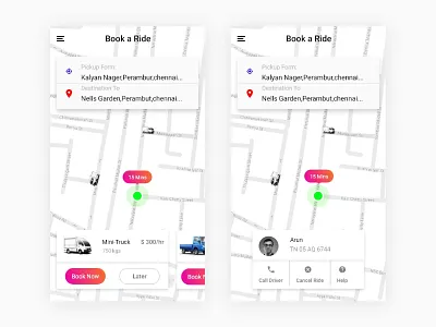 Raid app android book booking cab ios location payment seat select