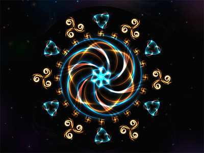 Slavic and celtic mandala, sybmols: Triskele, Grozovik celtic gromovik grozovik mandala slavic solntsevorot sun sybmol triskele vector yarovik