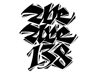 We Are 138 blackletter bold gothic handlettering lettering lino print misfits punk punkrock