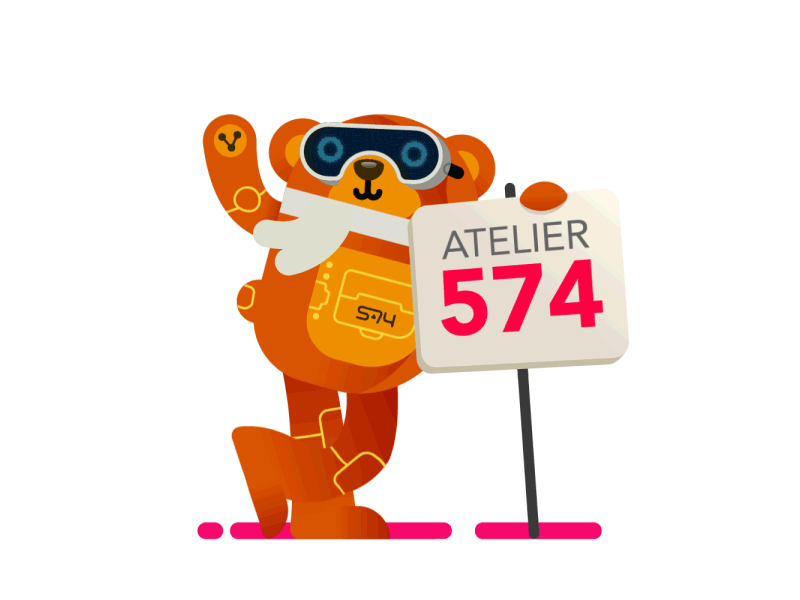 Cyber bear in motion animal animation bear cyber motion robot