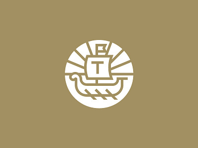 Terezas Hotel ancient boat emblem flag greek hotel logo sailboat sea ship symbol trireme
