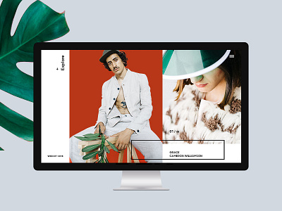 Esposure clean design fashion homepage landing minimalistic photographer portfolio ui ux web