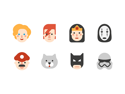 Avatars batman cat heros mario woman wonder