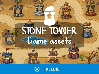 Stone Tower game game assets tower defense