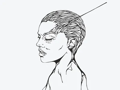 Raising Eyebrows art character eyebrow illustration lineart portrait