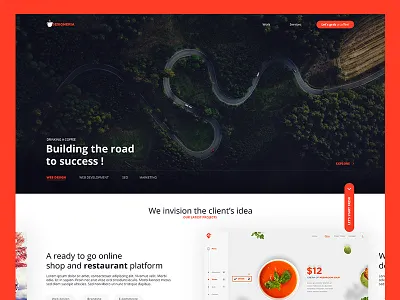 Designeria - Digital Agency ui ux website presentation