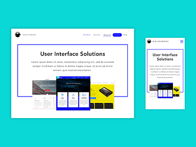 Responsive block desktop mobile responsive ui ux web