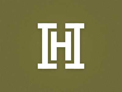 Double H Monogram double h h monogram type typography unused