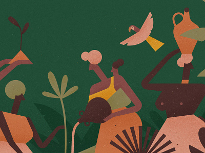 Women's Month africa environment forest green kenya plants vector women